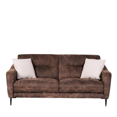 Sofa 2-seater Fonzie brown leather Tribeca Collection MANTELLASSI 1926