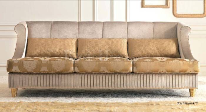 Sofa 3-seat BEDDING RICHMOND-S gold