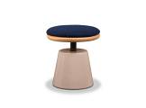 Low polimex® garden stool with integrated cushion LINFA BAXTER