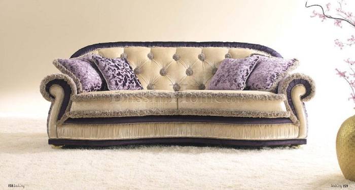 Sofa 3-seat FLEURY SOFT beige BEDDING