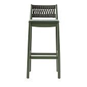 Bar stool Julie Dark green with Seat TRABA