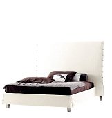 Double bed WHITE HORM and CASAMANIA WHITE HIGH