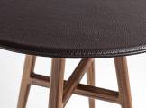 Side table round Joker black and brown Accent DURAME