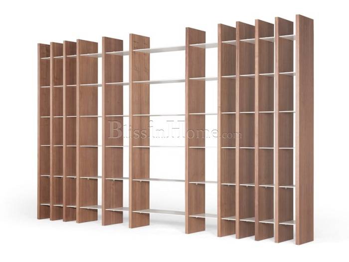 Sectional wooden bookcase SISTEMA PARERE 1 AMURA
