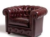 Armchair Chesterfield Ruby leather Tribeca Collection MANTELLASSI 1926