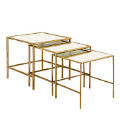 Nesting tables set of 3 Bamboo BRONZETTO