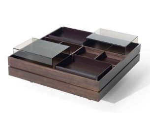 Wooden coffee table with storage space ST. GERMAIN DITRE