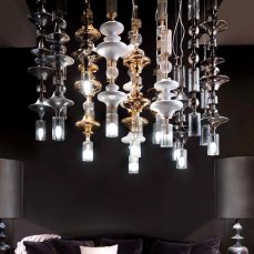 Chandelier LORENZON COMPOSITION ROUGE COLLECTION 01