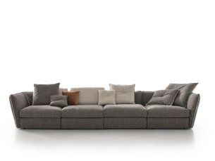 6 -seat sectional sofa fabric SAMBO AERRE
