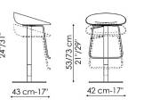 Bar stool polypropylene TAB BONALDO