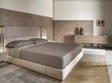Double bed with integrated nightstands NOVA CORNELIO CAPPELLINI