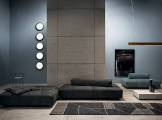 Sectional modular sofa leather PANAMA BOLD BAXTER