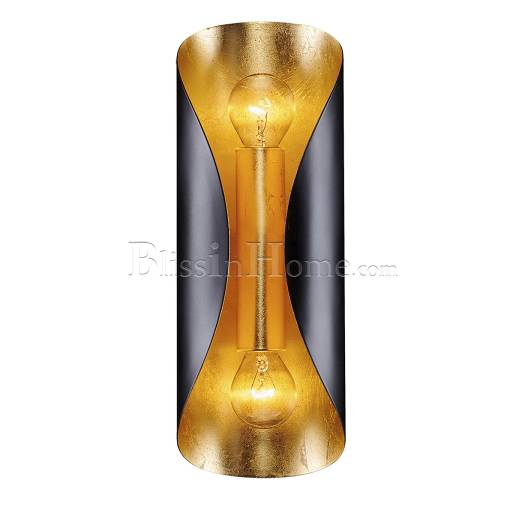 Wall Sconce 4000/A2 2-Light black and gold EPOCA LAMPADARI