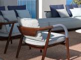 Lounge Chair wood with Metal Details CIPRIANI HOMOOD