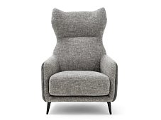 Wing armchair fabric with armrests DUFFLE DITRE