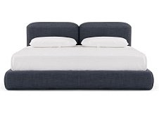 Double bed with upholstered headboard LAPIS LINEAR AMURA