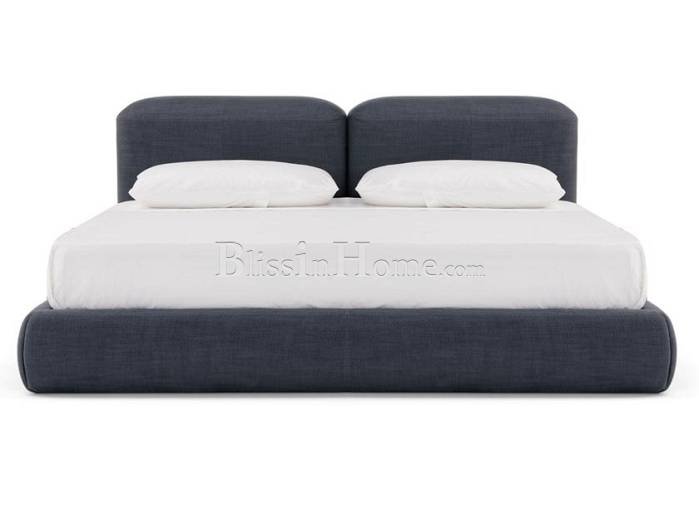 Double bed with upholstered headboard LAPIS LINEAR AMURA
