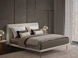 Double Bed Opale Small Channeled beige BAMAX
