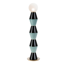 Floor Lamp Palm Aquamarine and black MARIONI
