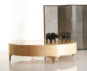Coffee table round OAK SC 1034
