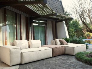Sectional corner sofa CUBO META DESIGN 981 + 977 + 974 + 982