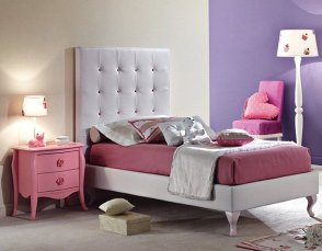Single bed PIERMARIA IVORY ALTO