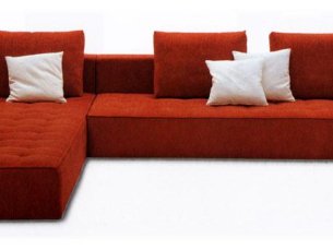 Modular corner sofa KILT 84 ZANOTTA 1242/301P+1243/211