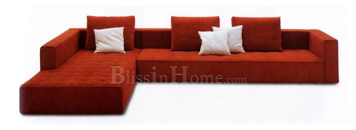 Modular corner sofa KILT 84 ZANOTTA 1242/301P+1243/211