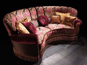 Sofa curved angolo cherry AMERICA BEDDING