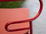 Bar stool Genoa red TRABA