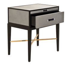 Nightstand Contemporary gray and black PALMOBILI