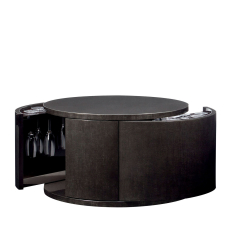 Bar cabinet Circle Large Store Barware black Drafted Stucco ARMANI CASA