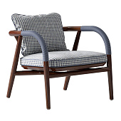 Lounge Chair wood with Metal Details CIPRIANI HOMOOD