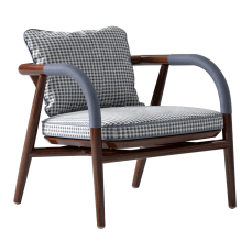 Lounge Chair wood with Metal Details CIPRIANI HOMOOD