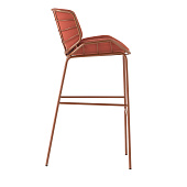 Bar stool Skin Met red TRABA