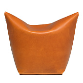 Pouf Mao Orange leather Bag Chair TONUCCI COLLECTION