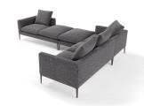 Corner sectional sofa fabric LEONARD 5 AMURA