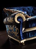 Armchair FLEURY SOFT blue BEDDING