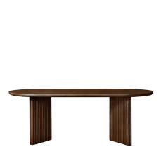 Dining Table Basalto brown Ash DALE ITALIA
