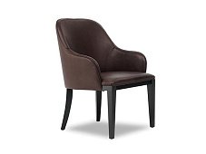 Easy chair leather with armrests DECOR BAXTER