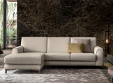 Sectional sofa with chaise longue NEWMAN FELIS 3D/3S+CL/LC