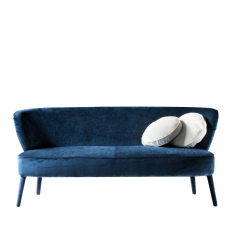 Sofa Cloe blue BLACK TIE