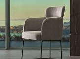 Chair fabric with armrests CLAIRE CLAIS1000 DITRE