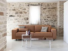 Sofa 3-seater fabric with removable cover ESATTO AERRE