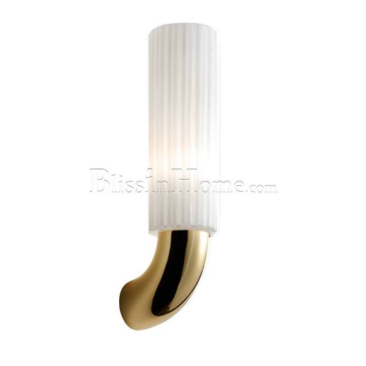 Wall Sconce gold and white Glass STILLUX