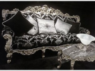 Sofa 3-seat CANTALUPPI Barocco-divano
