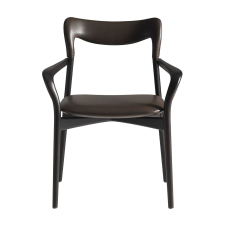 Chair Achille Dark leather ANNIBALE COLOMBO