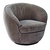 Lounge Chair Giulia Powder-blue BLACK TIE