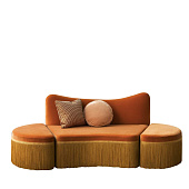 Modular Sofa Wave Orange 3-Piece Sectional #3 CHIARA PROVASI