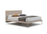 Bed with removable cover with upholstered headboard METROPOLITAN BOLZAN LETTI
